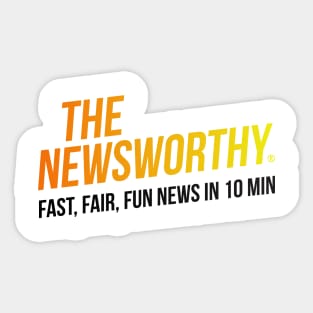 The NewsWorthy Orange Logo Sticker